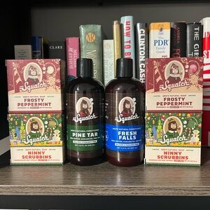 Dr Squatch Set - Frosty Peppermint, Pine Tar, Fresh Falls soaps and conditioners
